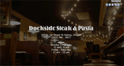 Desktop Screenshot of docksidesteakandpasta.com